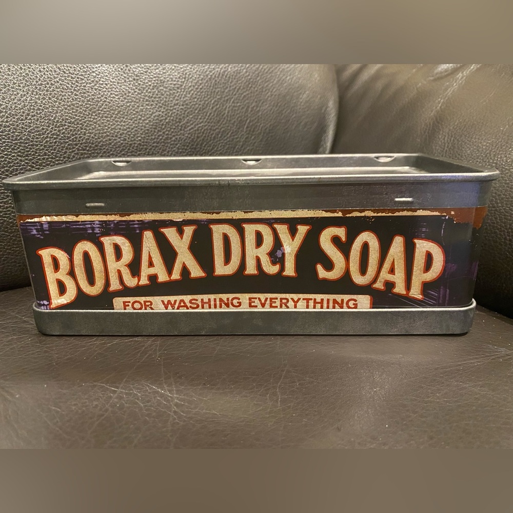 Borax Dry Soap Vintage Tin